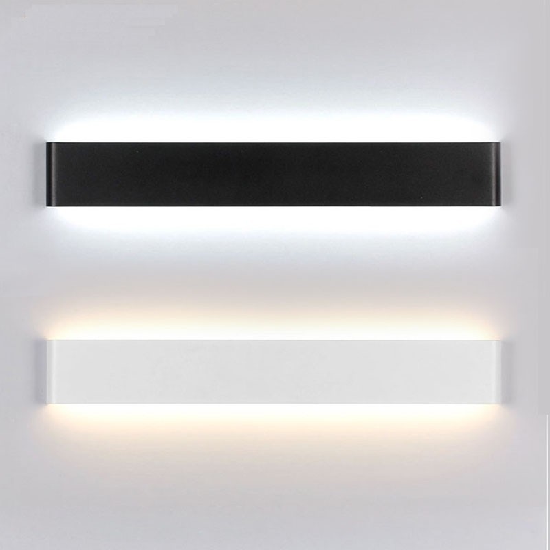 Applique da parete LED moderna in metallo IP44 per bagno, camera da letto e soggiorno