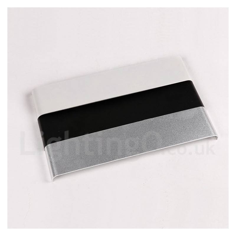 Applique da parete LED moderna in metallo IP44 per bagno, camera da letto e soggiorno