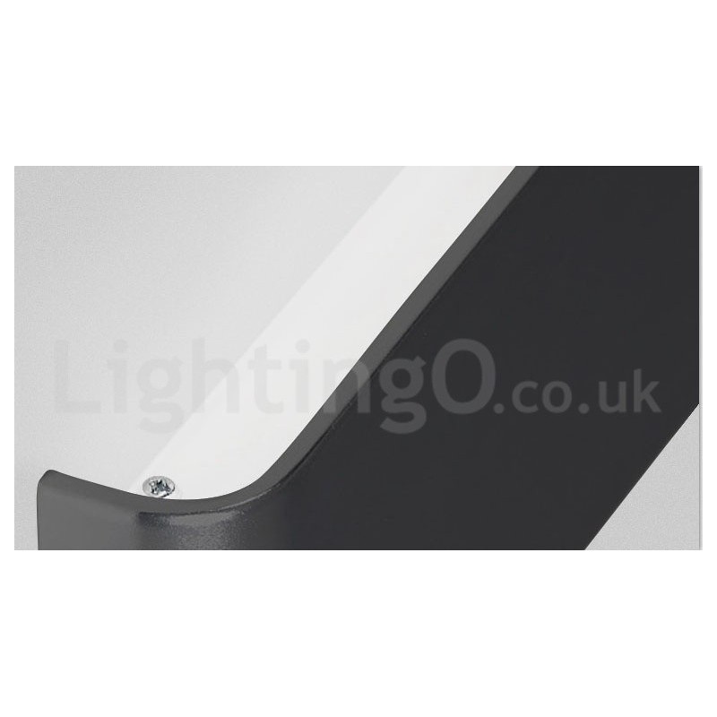 Applique da parete LED moderna in metallo IP44 per bagno, camera da letto e soggiorno
