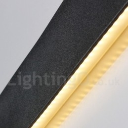 Applique da parete LED moderna in metallo IP44 per bagno, camera da letto e soggiorno