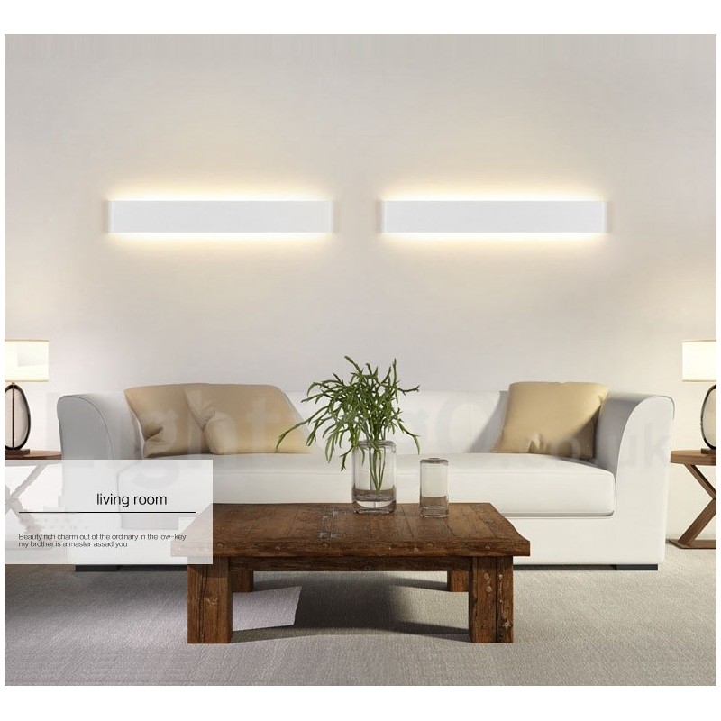 Applique da parete LED moderna in metallo IP44 per bagno, camera da letto e soggiorno