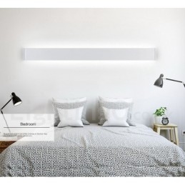 Applique da parete LED moderna in metallo IP44 per bagno, camera da letto e soggiorno