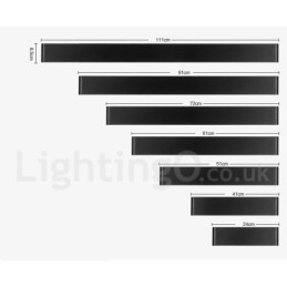 Applique da parete LED moderna in metallo IP44 per bagno, camera da letto e soggiorno