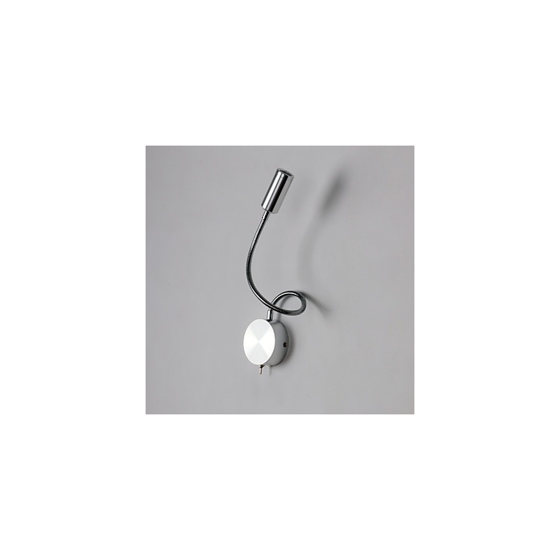 Applique da parete a braccio oscillante LED integrato argento 21x11x9 cm