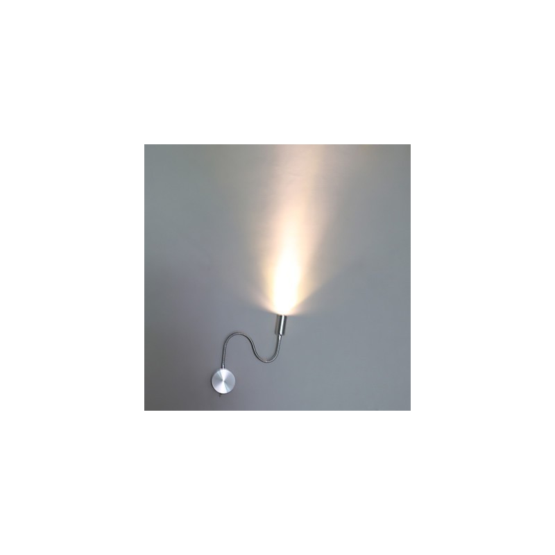 Applique da parete a braccio oscillante LED integrato argento 21x11x9 cm