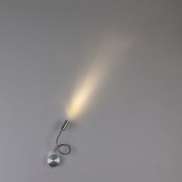 Applique da parete a braccio oscillante LED integrato argento 21x11x9 cm