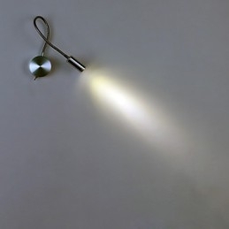 Applique da parete a braccio oscillante LED integrato argento 21x11x9 cm