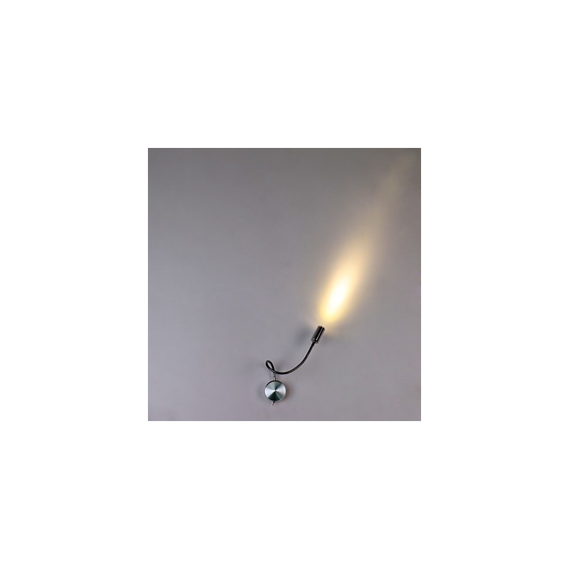Applique da parete a braccio oscillante LED integrato argento 21x11x9 cm