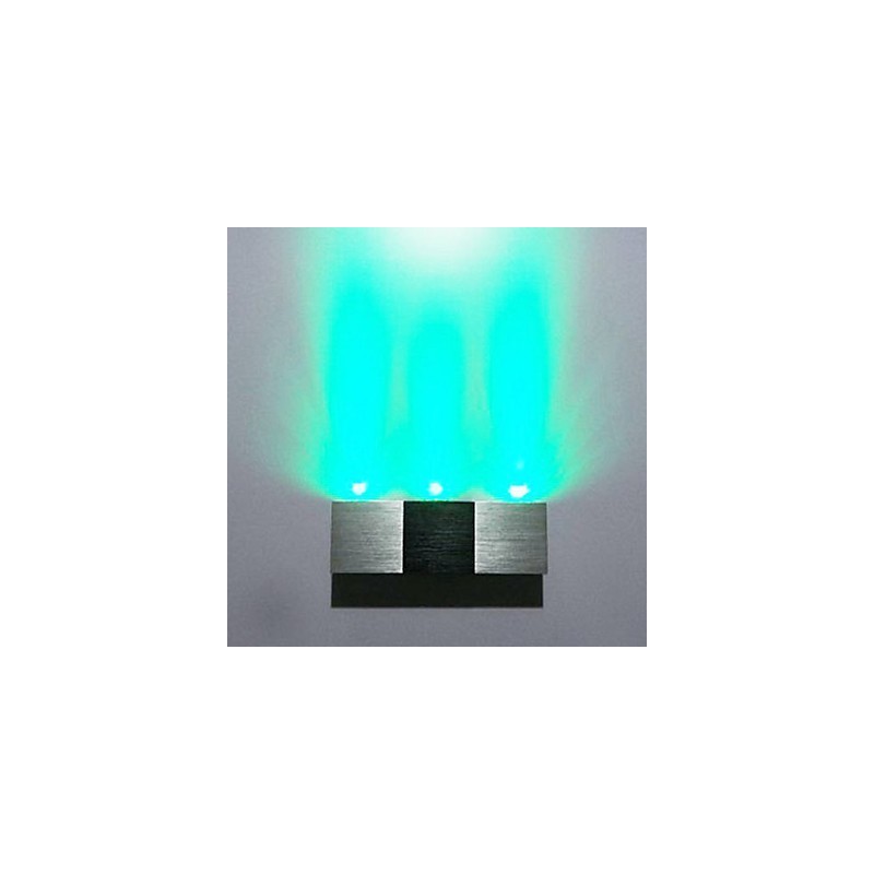 Applique da parete LED moderna rettangolare in alluminio, luce diffusa