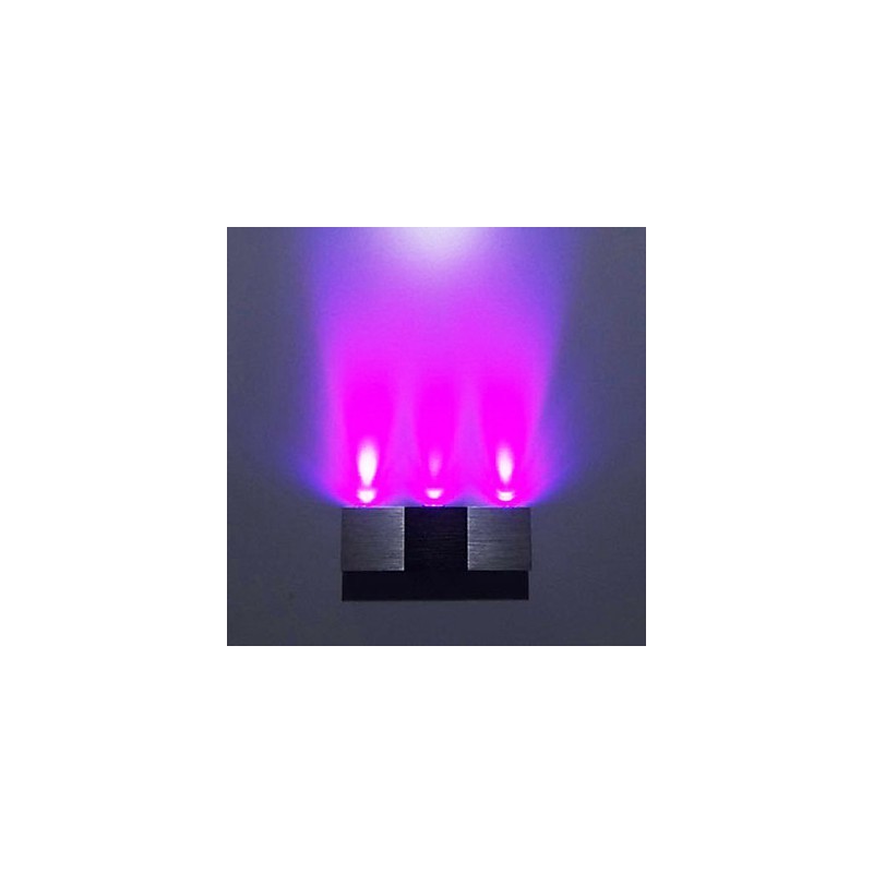 Applique da parete LED moderna rettangolare in alluminio, luce diffusa