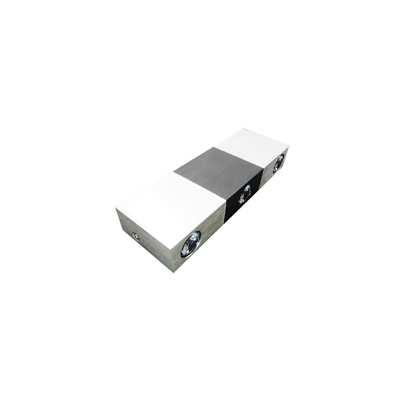 Applique da parete LED moderna rettangolare in alluminio, luce diffusa