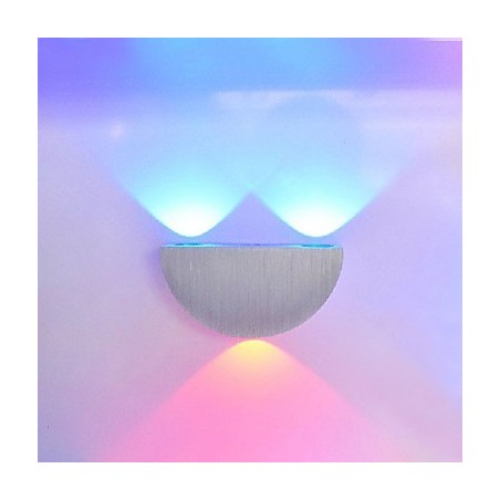 Applique da parete a filo Mini Style moderna contemporanea in metallo argento LED