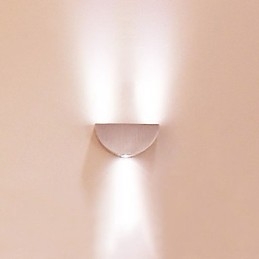 Applique da parete a filo Mini Style moderna contemporanea in metallo argento LED