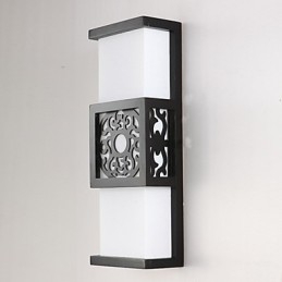 Applique da parete classica in legno/bambù Archaize Corridor 48 cm