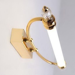 Applique da bagno moderna contemporanea in metallo con lampadina inclusa