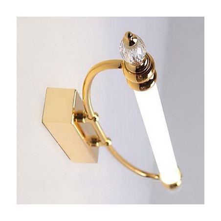 Applique da bagno moderna contemporanea in metallo con lampadina inclusa
