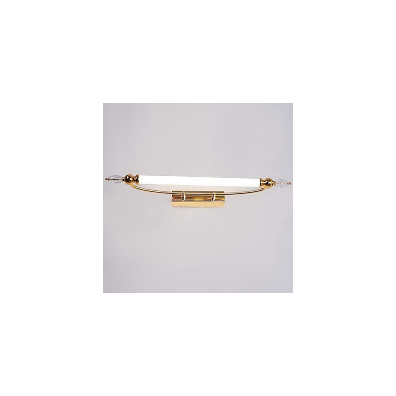 Applique da bagno moderna contemporanea in metallo con lampadina inclusa