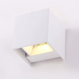 Applique da parete LED integrato 6W moderna in metallo