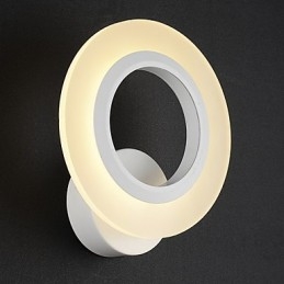 Applique da parete moderna a filo LED bianca in acrilico