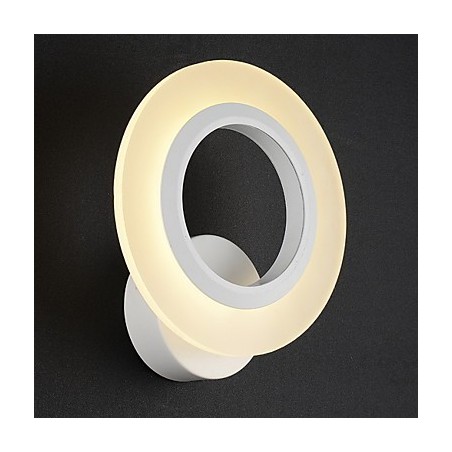 Applique da parete moderna a filo LED bianca in acrilico