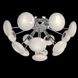 Lampada a sospensione circolare in vetro stile europeo ModernYestaurant