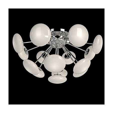 Lampada a sospensione circolare in vetro stile europeo ModernYestaurant