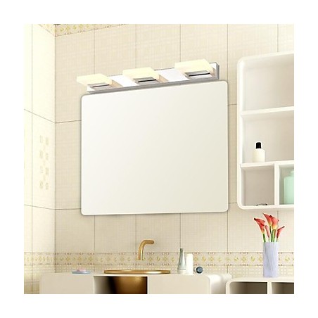 Applique da bagno moderna contemporanea LED integrato metallo acrilico 55 cm