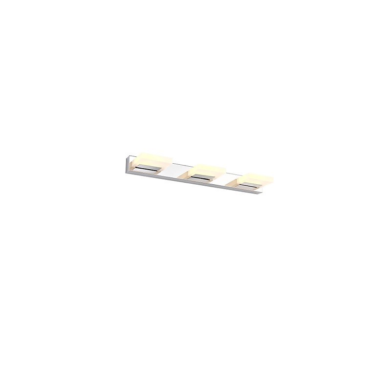 Applique da bagno moderna contemporanea LED integrato metallo acrilico 55 cm