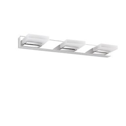 Applique da bagno moderna contemporanea LED integrato metallo acrilico 55 cm