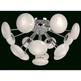 Lampada a sospensione circolare in vetro stile europeo ModernYestaurant