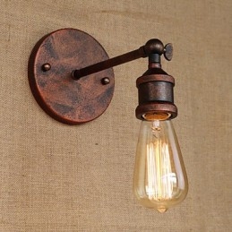 Applique da parete rustica in ferro multicolore per bar, caffè, ristorante e corridoio