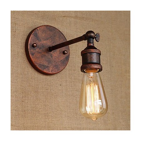 Applique da parete rustica in ferro multicolore per bar, caffè, ristorante e corridoio