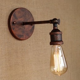 Applique da parete rustica in ferro multicolore per bar, caffè, ristorante e corridoio