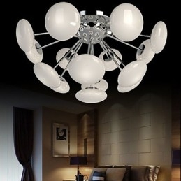 Lampada a sospensione circolare in vetro stile europeo ModernYestaurant