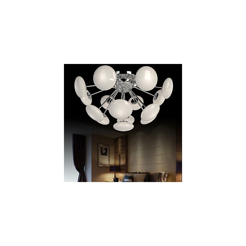 Lampada a sospensione circolare in vetro stile europeo ModernYestaurant