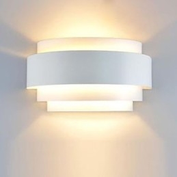 Applique da parete a filo LED multicolore bianca 15 x 12 x 25 cm