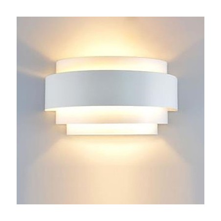 Applique da parete a filo LED multicolore bianca 15 x 12 x 25 cm
