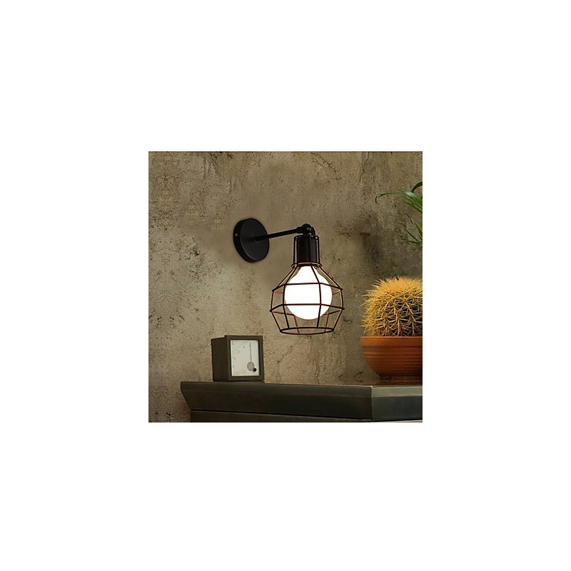 Applique da parete in ferro battuto stile antico per balcone e corridoio