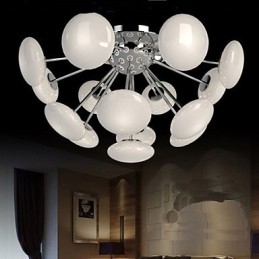 Lampada a sospensione circolare in vetro stile europeo ModernYestaurant