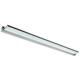 Lampada da specchio LED da bagno in acciaio inox e acrilico 112 cm