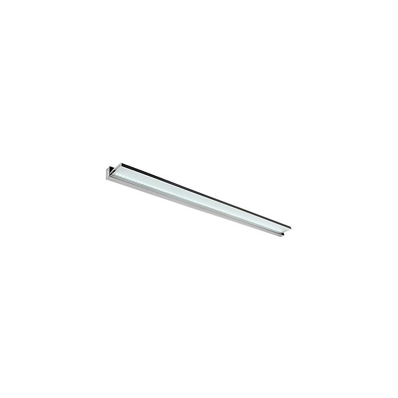 Lampada da specchio LED da bagno in acciaio inox e acrilico 112 cm