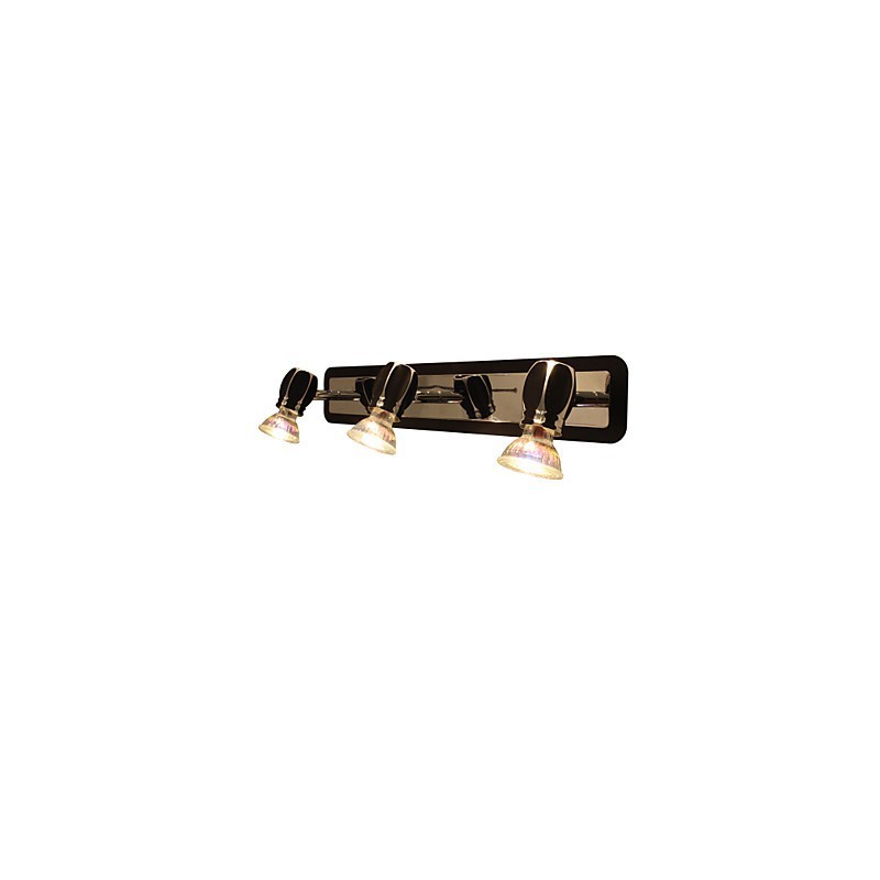 Applique da bagno moderna nera a 3 luci GU10 LED