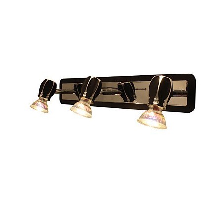 Applique da bagno moderna nera a 3 luci GU10 LED