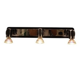 Applique da bagno moderna nera a 3 luci GU10 LED