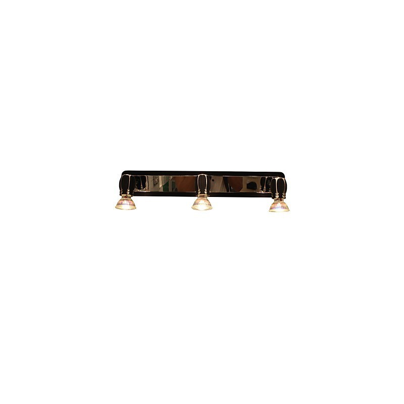 Applique da bagno moderna nera a 3 luci GU10 LED