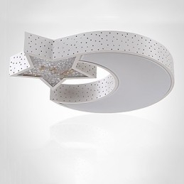 Plafoniera a filo moderna contemporanea in metallo bianco LED 3 luci