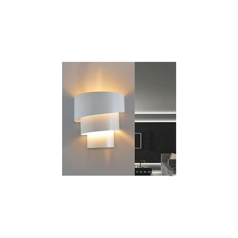 Applique da parete a filo LED moderna in metallo E26/E27