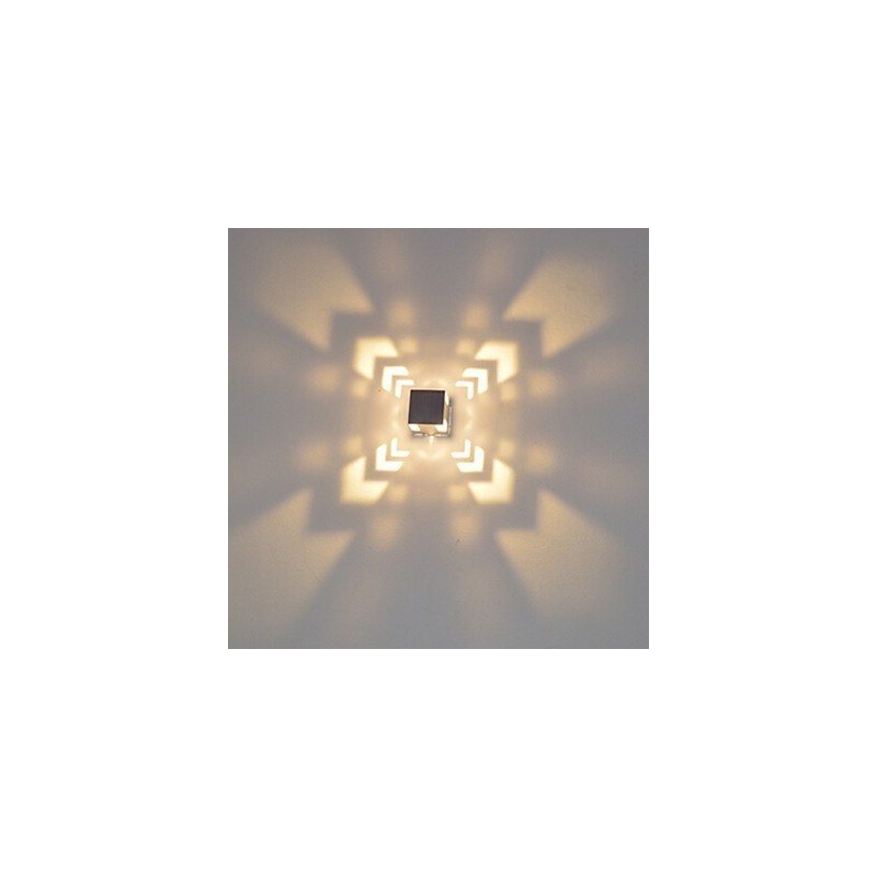 Applique da parete a filo moderna contemporanea LED 6x6x7 cm