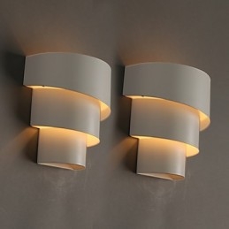 Applique da parete a conchiglia in ferro battuto, stile torcia, da testata letto