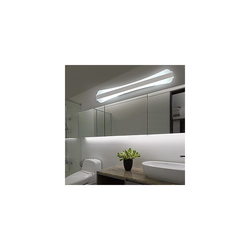Applique da parete LED per bagno moderna bianca 80 cm 24 W
